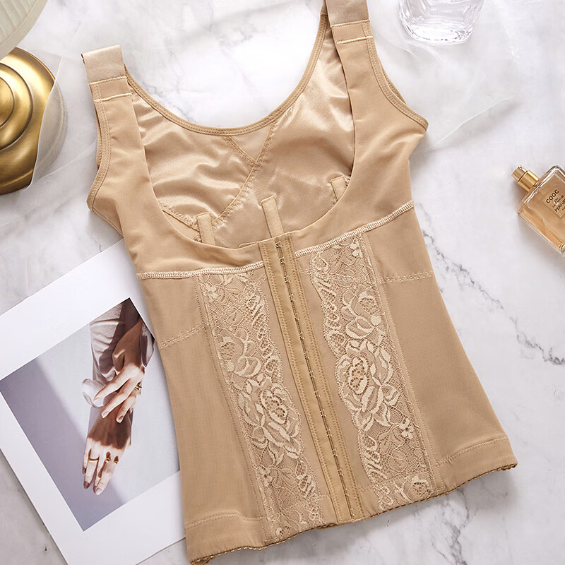 AHQO Jia Lai Spectrum Body Manager Shaping Garment Waist Clip Abdominal Belt Corset Hunchback Waist Clip Black Short Sleeve Waist Clip Size 82 Recommended Weight 106-118 Jin