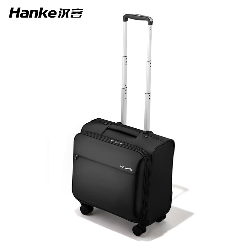 Hanker universal wheel trolley case for men and women business suitcase small suitcase boarding case password box 16 inches black