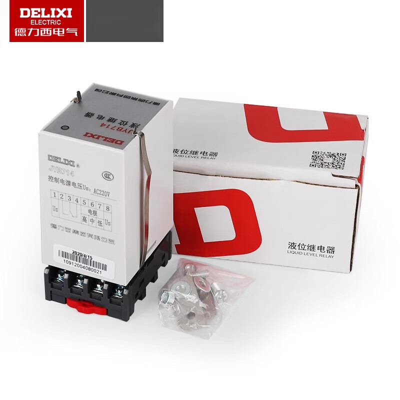 Delixi JYB714 electronic liquid level relay 380V220V AC fully automatic water level controller liquid level probe 2 meters probe