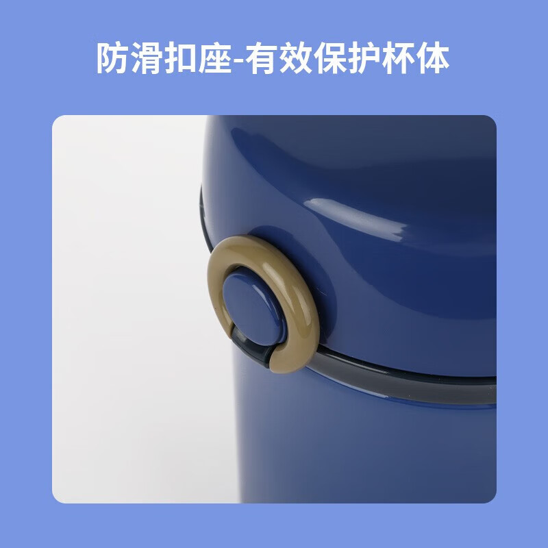 THERMOS Insulated Lunch Box Stainless Steel Children and Students Lunch Bucket Outdoor Insulated Lunch Box Fresh Food Can TCBC-801 JBC-800 Ocean Blue 690ml