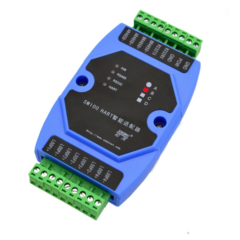 Yue Changsheng HART to MODBUS HART protocol converter HART to RS485 to 232 Songmao Electronics SM-M-8 (can connect 8 HART instruments)