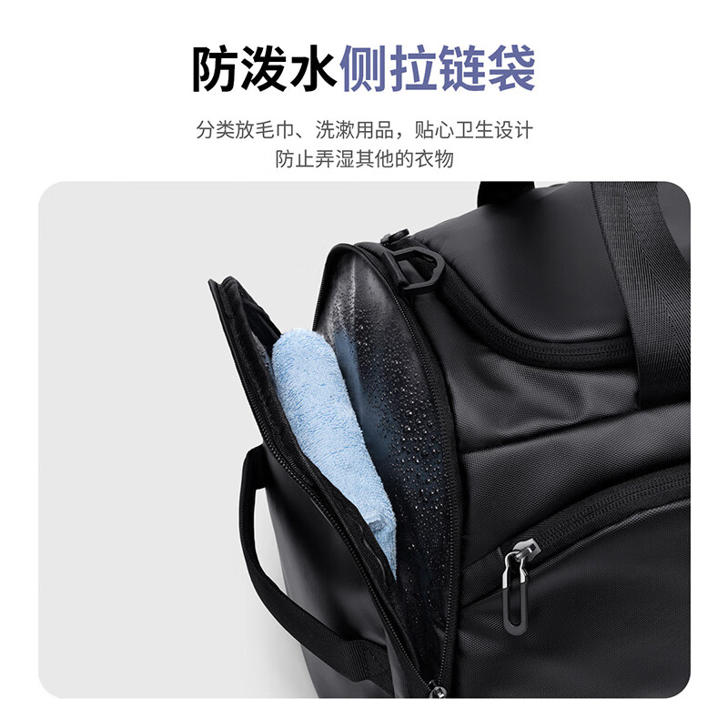 POLO travel bag men's sports fitness bag dry and wet separate luggage bag short-distance business trip luggage bag large capacity handbag