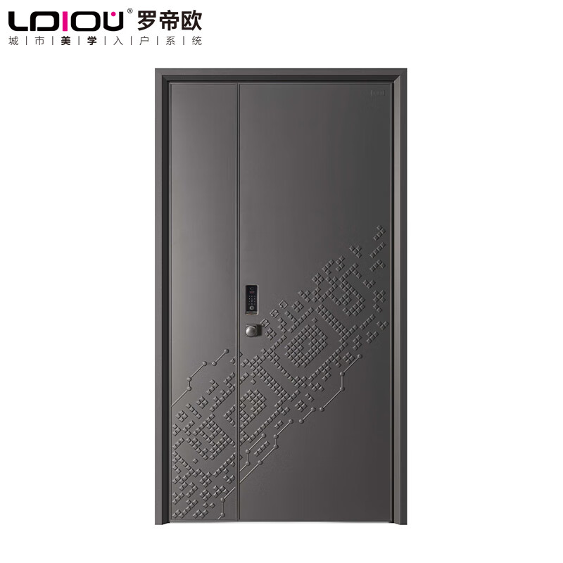 Carbon steel micro-broken bridge, finely carved style system door, high-end light luxury safety door, finely carved cast aluminum door, customized square price