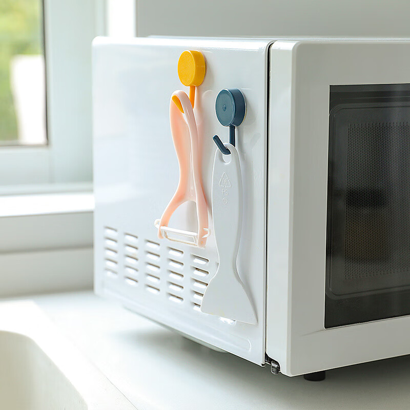 Adhesive hooks, strong adhesive hooks, no need to punch holes, traceless adhesive transparent wall hook stickers, random colors, 10 pieces