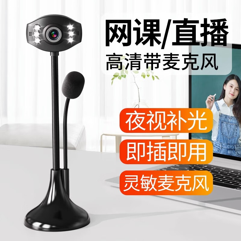 Saida A10 computer camera HD with microphone desktop notebook home usb external online class video conferencing dedicated