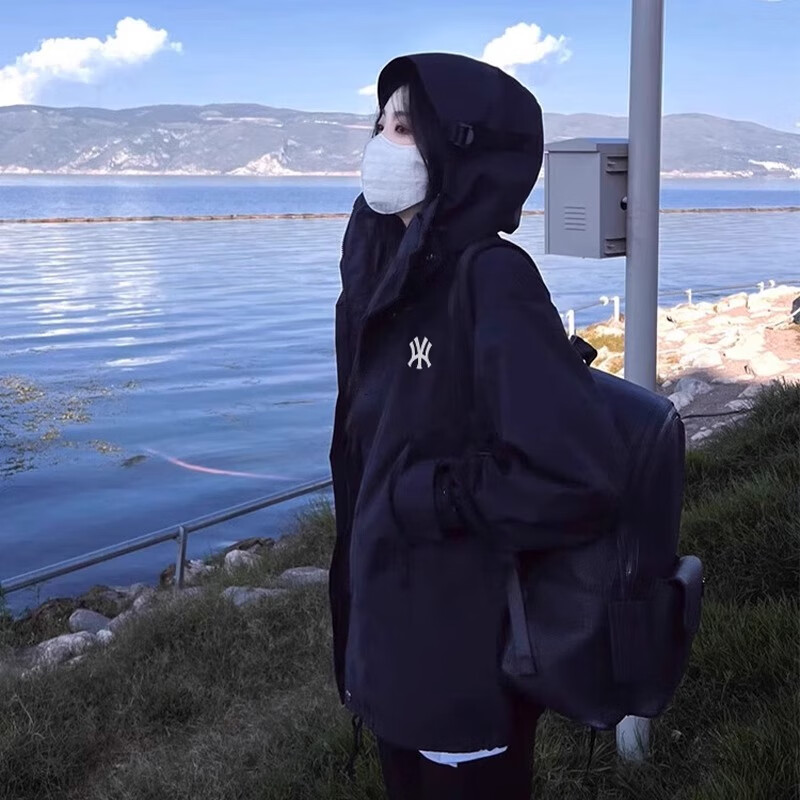 Charge. Men's Spring and Autumn Couple Soft Shell Jacket Windproof and Waterproof Three-in-One Detachable Couple Mountaineering Suit for Women, Same Style for Men and Women - Black - Single Jacket 2xl