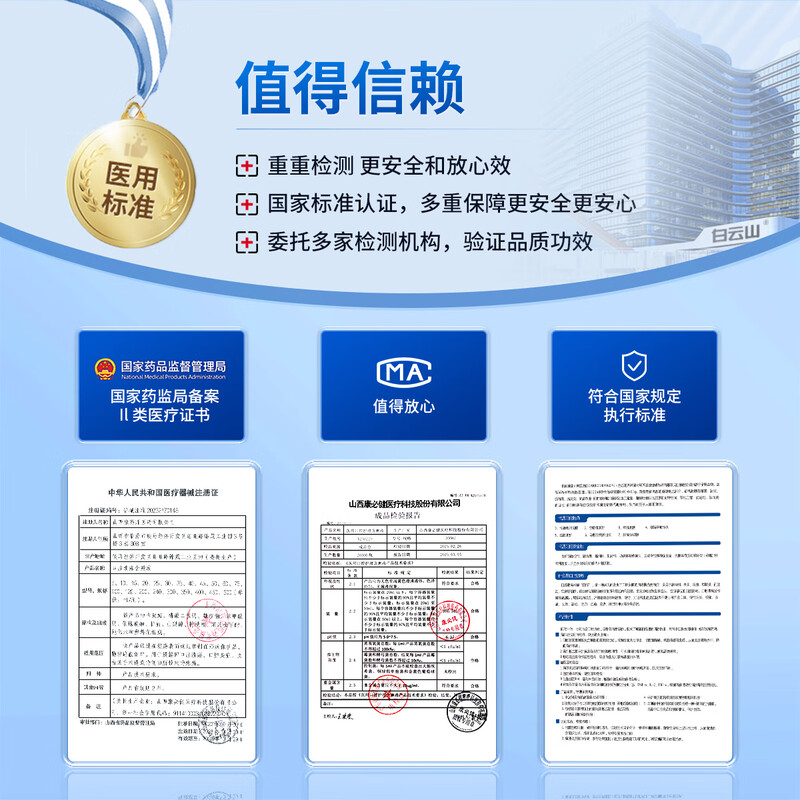 Baiyunshan Medical Oral Care Gargle 300ml Mouthwash Periodontitis Sterilization, Anti-inflammation, Bad Breath Reduction, Gum Recession, Oral Ulcer, Dental Calculus, Helicobacter Pylori