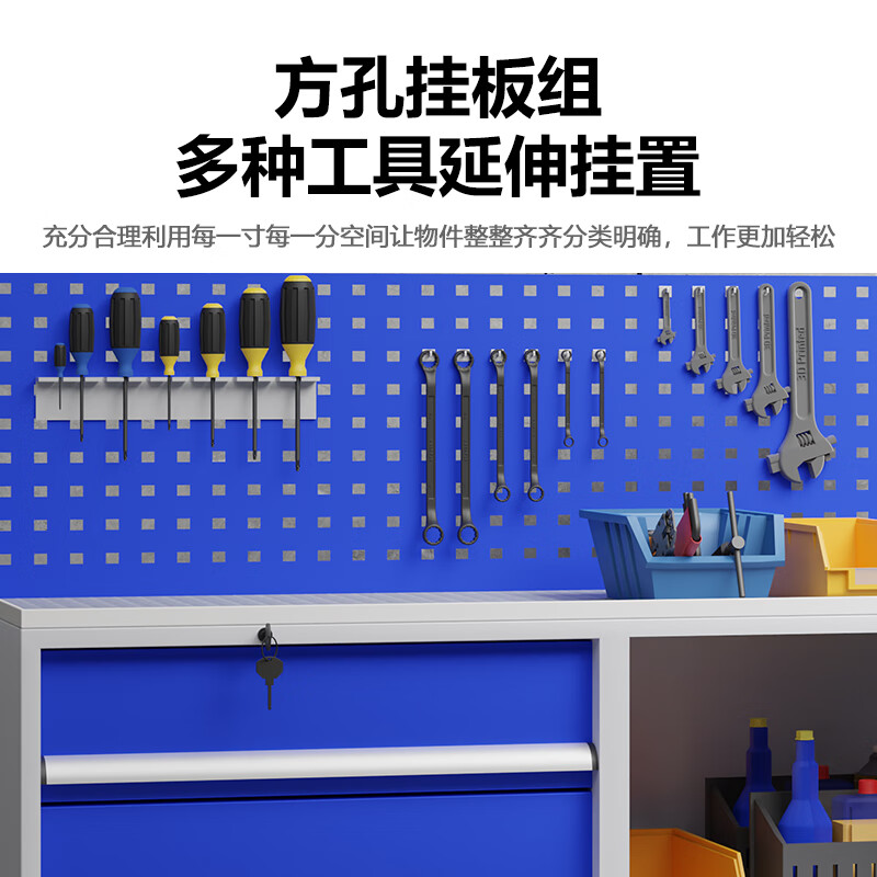 Kaiyuan four-draw back hanging pulley metal tool cabinet heavy-duty low cabinet hardware store workshop auto repair locker parts cabinet mobile tool cart KY-GJG08