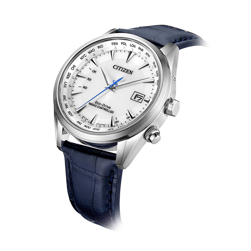 CITIZEN watch men's Japanese and Korean watch light kinetic energy radio wave white belt business New Year gift CB0270-10A