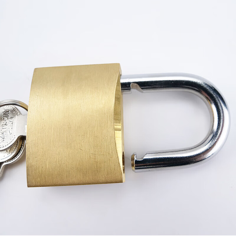 Bingyu copper lock brass padlock cabinet lock box lock small lock electric meter box lock small copper lock door lock 32mm short beam single open BH-637