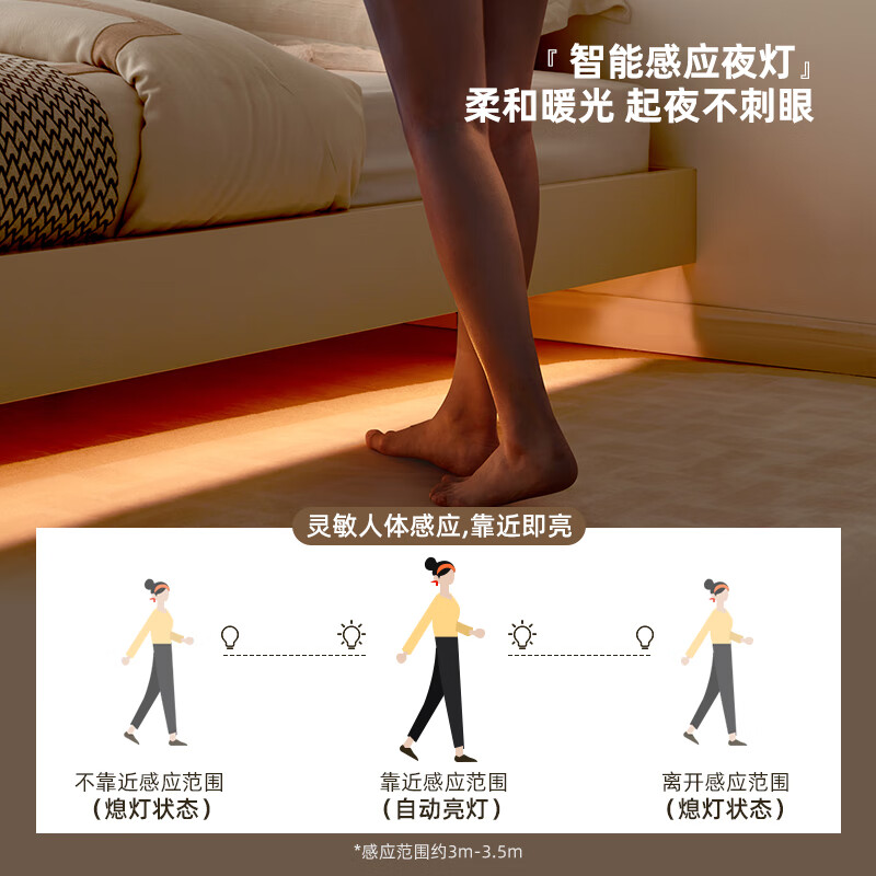 Quanyou Home tatami double bed without bedside bed 1.5m x 2m small apartment bedroom home cream style suspended bed