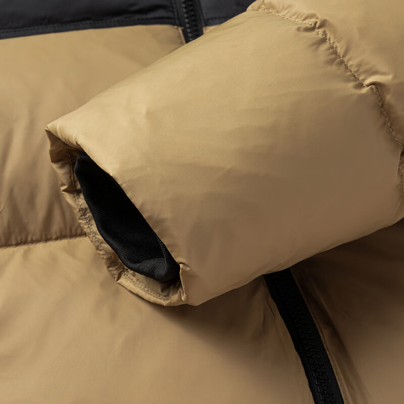 Duck high-fill down thickened short hooded down jacket men's winter style spliced bread coat for young and middle-aged people to prevent cold wave jacket