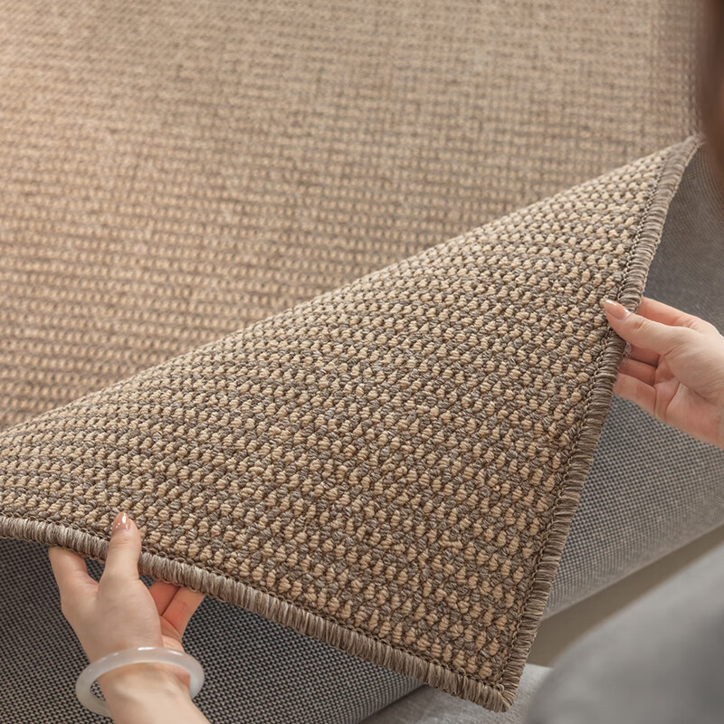 Melonte glue-free, formaldehyde-free, antibacterial, anti-mite, environmentally friendly carpet, pet-friendly, anti-scratch, wear-resistant, washable, customizable size, sea view, 2.4m*1.6m, 1 piece