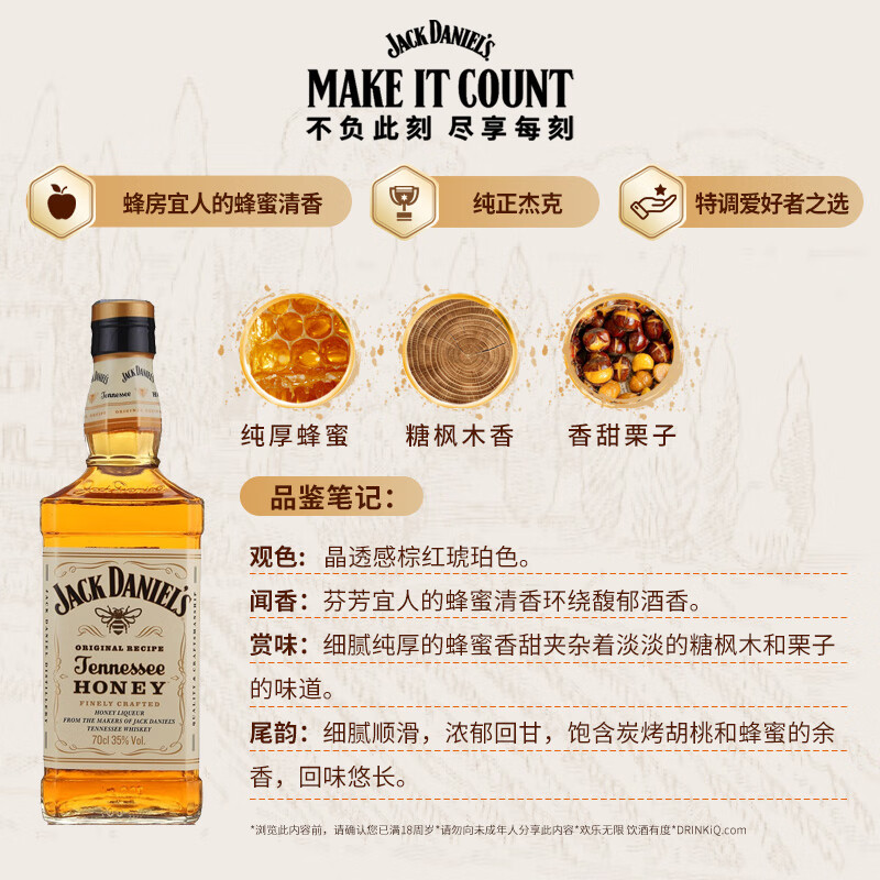Jack Daniels Honey Flavor 700ml Tennessee, USA Blended Whiskey Liqueur
