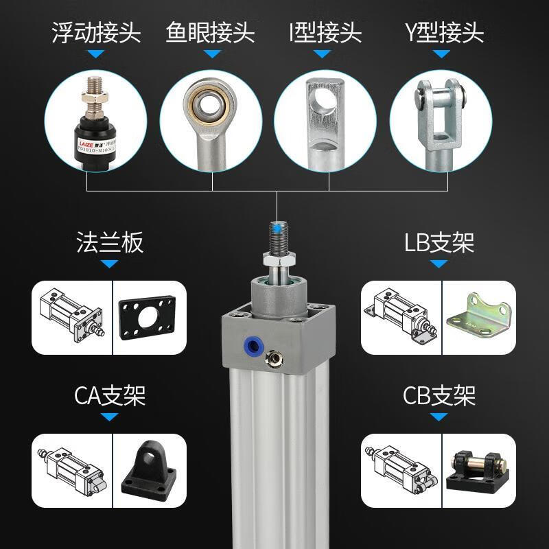 Airtac large thrust single-rod standard cylinder SI125X160X200X25X50X75X100X125X150S SI160X650S