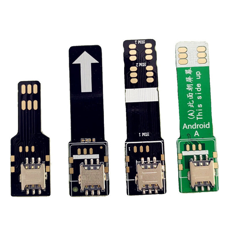 Suitable for business hall card opening test Android Apple mobile phone card inserter mobile phone external card tray card slot card reader Android E model external dual Micro mid-card