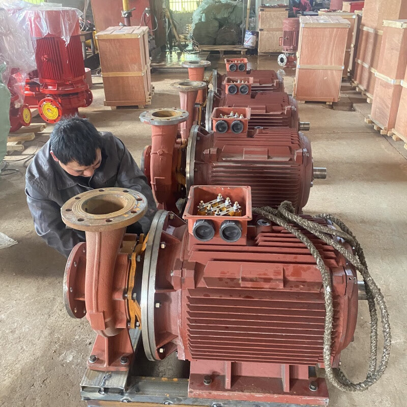 Fire water pump fully automatic spray main pump indoor and outdoor fire hydrant high pressure pump complete set of stable pressure pump Jiangyang Pump Industry Fire Pump 55KW