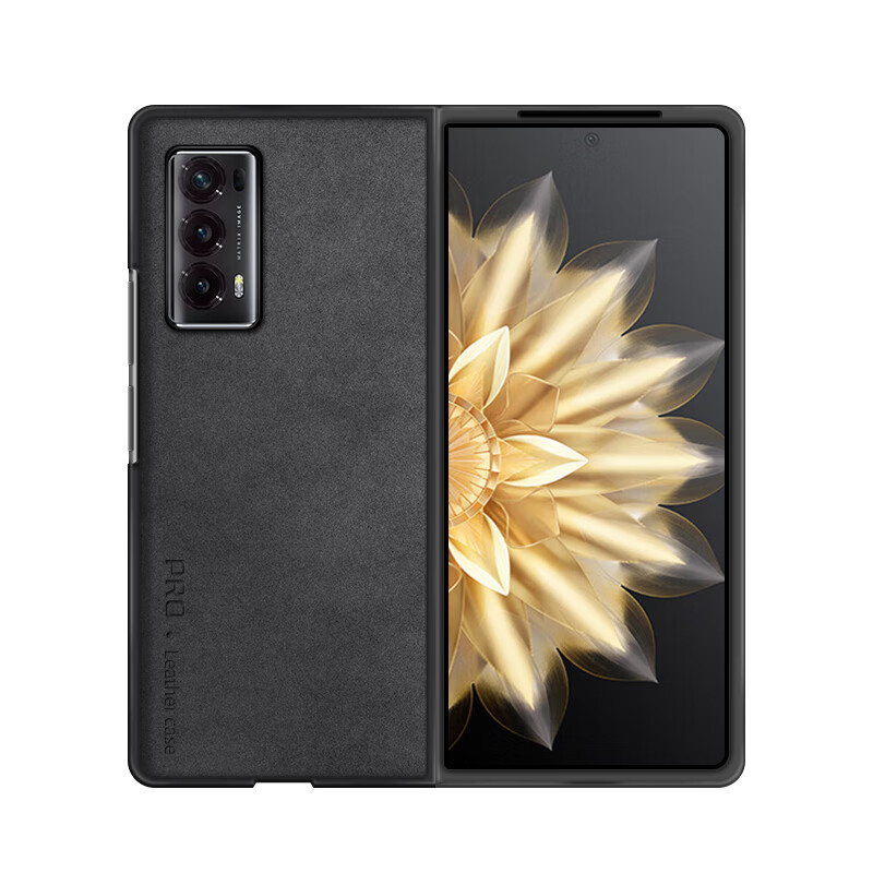 Shang Su is suitable for Honor magic V2 mobile phone case magicv2 protective cover sheepskin left and right folding screen Huawei anti-fall female and male leather case shell starry sky black