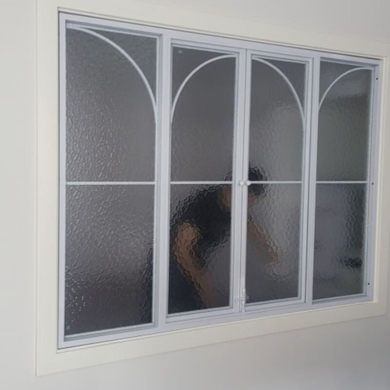 Yaotian French old steel window indoor iron window wall decoration false window screen partition Changhong glass entrance wall decorative mirror white 1 square + glass