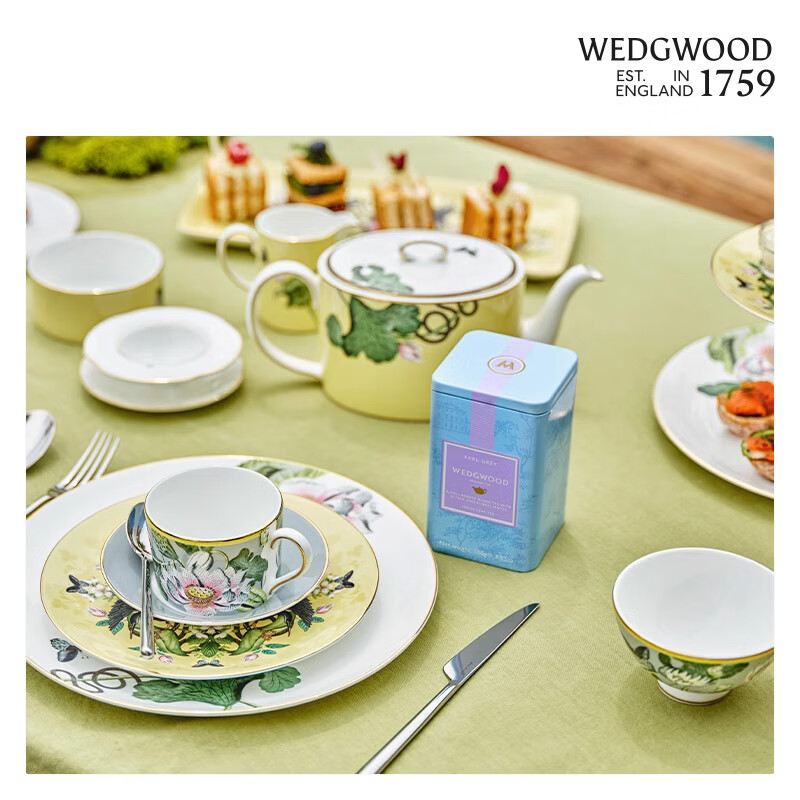 Wedgwood Wedgwood Wandering in the Beautiful Land and Dreaming of Water Lilies Bone China Coffee Cups and Saucers Exquisite Afternoon Tea Wandering in the Beautiful Lands and Dreaming of Water Lilies Coffee Cups and Saucers Set