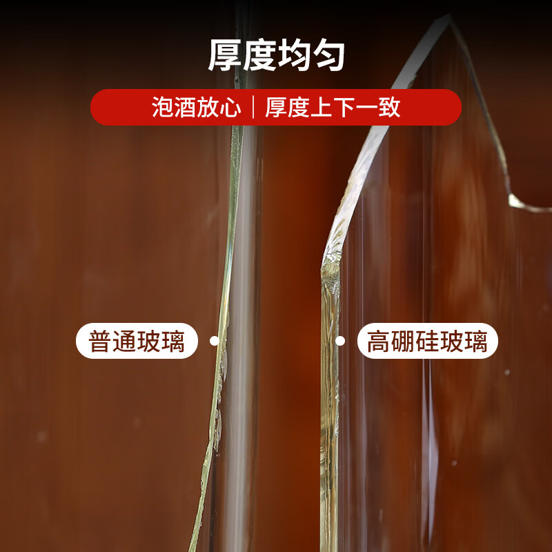 Shandetang high borosilicate glass wine container thickened wine bottle with faucet medicinal material ginseng wine jar sealed medicinal wine jar 10 catties + faucet + base (diameter 15cm)