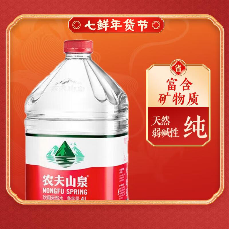 Nongfu Spring Drinking Natural Water (Transparent Pack) 4L