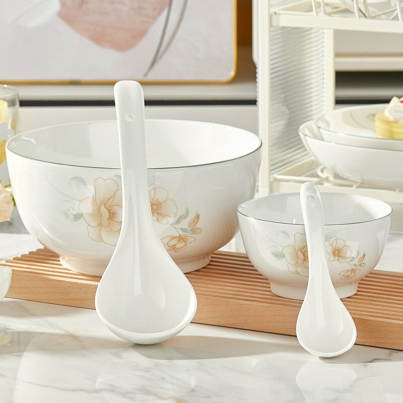 Liuhao Jingdezhen underglaze color ceramic flavor dish seasoning sauce sauce dish household small fresh and high-looking ceramic small dish 6-inch noodle bowl 1