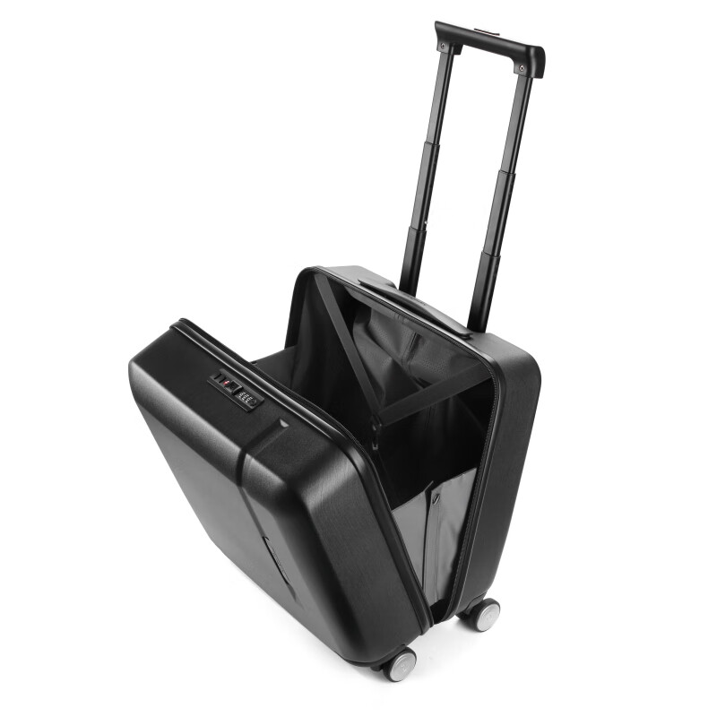 Samsonite Trolley Case TQ9*09004 Black 18-inch Carry-on Case Black Trolley Case Zipper