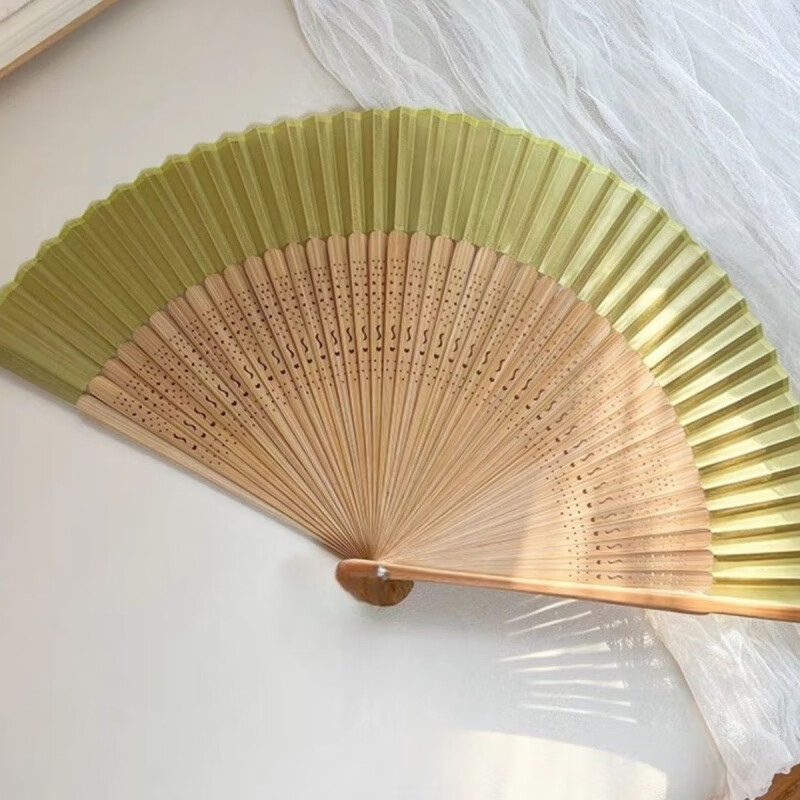Yongye Xinghe Fan The same style of dancing fan ancient style Send to the Moon fan Yu Shuxin Miaomiao dance fan Xinzhong New Chinese style dance folding fan pink Miaomiao above style without pendant