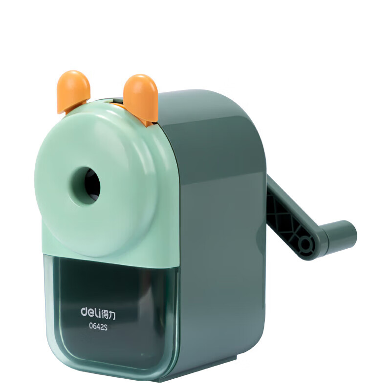 Deli large-caliber hand-operated pencil sharpener with 5-level thickness adjustment pencil sharpener can sharpen 12mm thick pencil pencil sharpener for school stationery children's birthday gifts for boys and girls