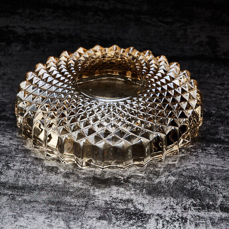 Green apple gift box glass ashtray grand luxury ashtray rich gold