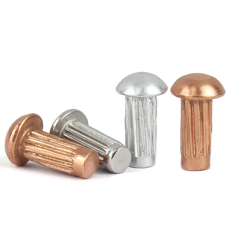 Jinchao GB827 aluminum stainless steel knurled aluminum rivets copper nameplate solid rivets M2.5M3M4M5 M2*5 (100 pieces) copper