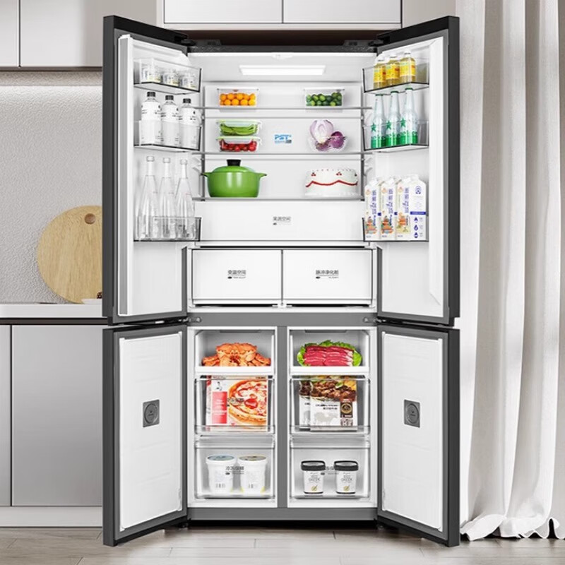 Midea/Midea BCD-517WSGPZM(E) zero-embedded frost-free frequency conversion fresh-keeping 517 liters instant purification refrigerator BCD-517WSGPZM(E) ice glaze white