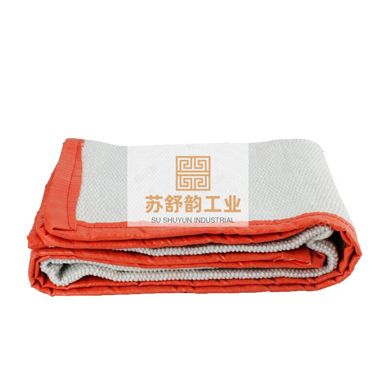 High temperature resistant fire blanket fire certification thickened ceramic fiber industrial gas station welding special fire blanket asbestos quality carbon fiber fire blanket 2mm (1*1 meter)