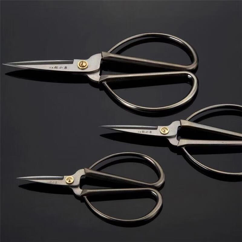 Scissors household stainless steel alloy scissors antique bronze scissors office scissors QMY2000-1-2-3-4 1# bronze large size 3# bronze small size 15 cm long