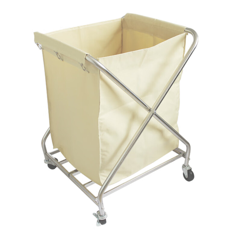Xiangxia linen cart hotel room service cart cleaning cart storage multi-function trolley work cart B-12 disassembly and assembly of linen cart with armrests (blue bag)