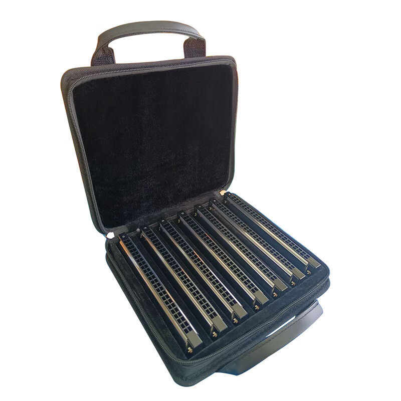 TOMBO harmonica 24-hole polyphony 6624S set adult professional performance level children beginners universal 7-piece set