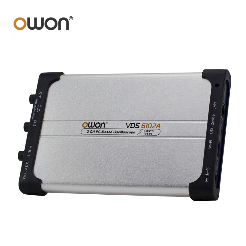 Owon Lilip virtual oscilloscope VDS6102A dual-channel 14-bit high-precision 100M virtual PC digital oscilloscope convenient standard signal source secondary development