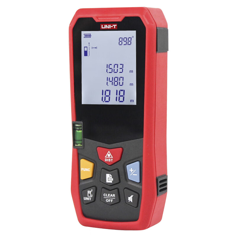 Unilide 100-meter handheld laser rangefinder infrared measuring instrument high-precision electronic ruler laser ruler room measuring instrument LM100 100-meter distance measurement front display