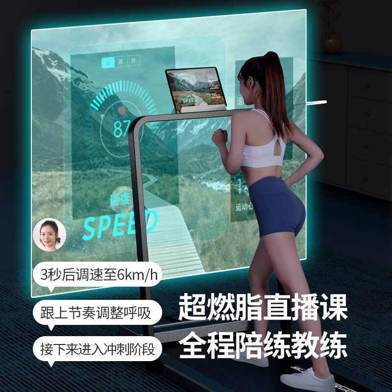 Treadmill Home Small Folding Men's and Women's Weight Loss Exercise Electric Flat Walking Machine Gym Mini Model/Small Size/Self-Pickup