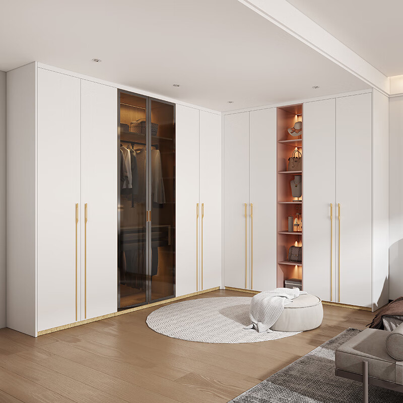 Sofia whole house custom wardrobe furniture package bedroom furniture integrated wardrobe TV cabinet sideboard entrance cabinet shoe cabinet 15 cabinets + 7 meters cabinet