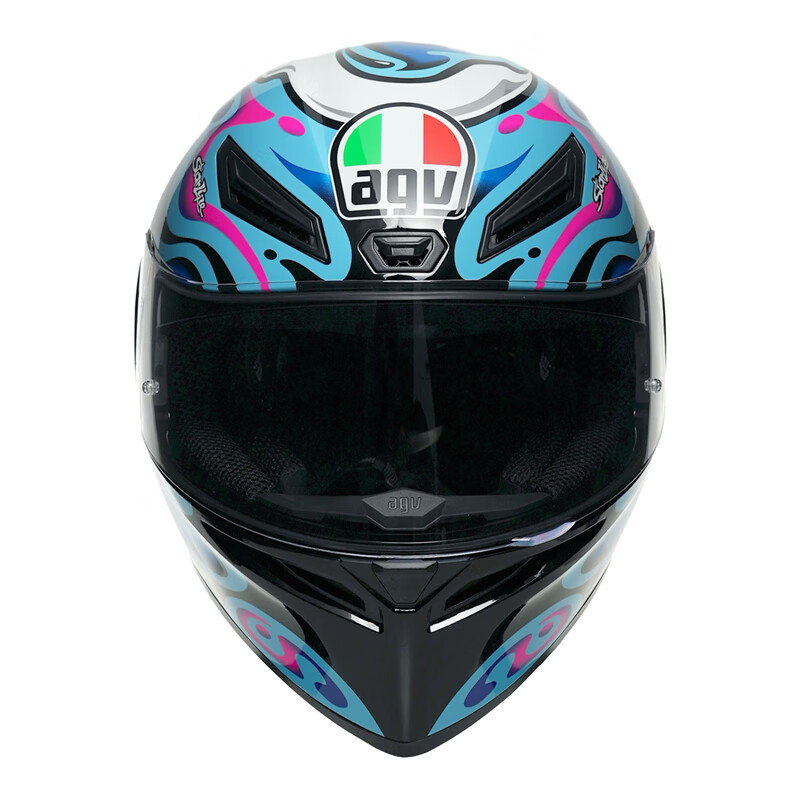 AGV K1S helmet K1 motorcycle motorcycle full-face helmet all-season universal full-coverage running helmet for men and women wide-angle ventilation breathable 3C K1S-VIETTI 2022 XL (suitable for 59-61 head circumference)