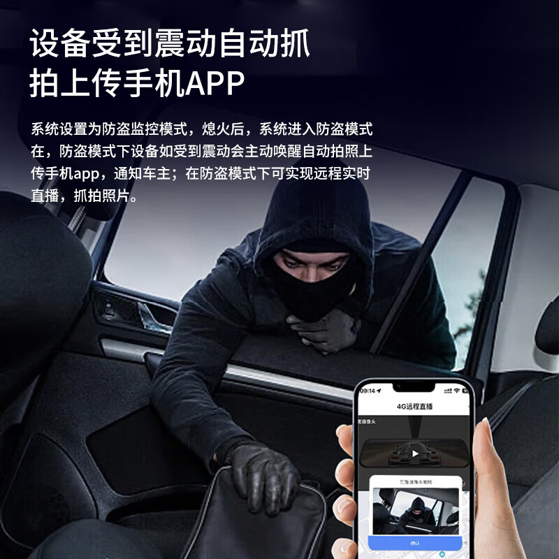 Renexing driving recorder 360-degree panoramic 4G remote monitoring mobile app remote real-time monitoring with electronic dog speed measurement W16 Max four-lens remote monitoring + 128G high-speed card