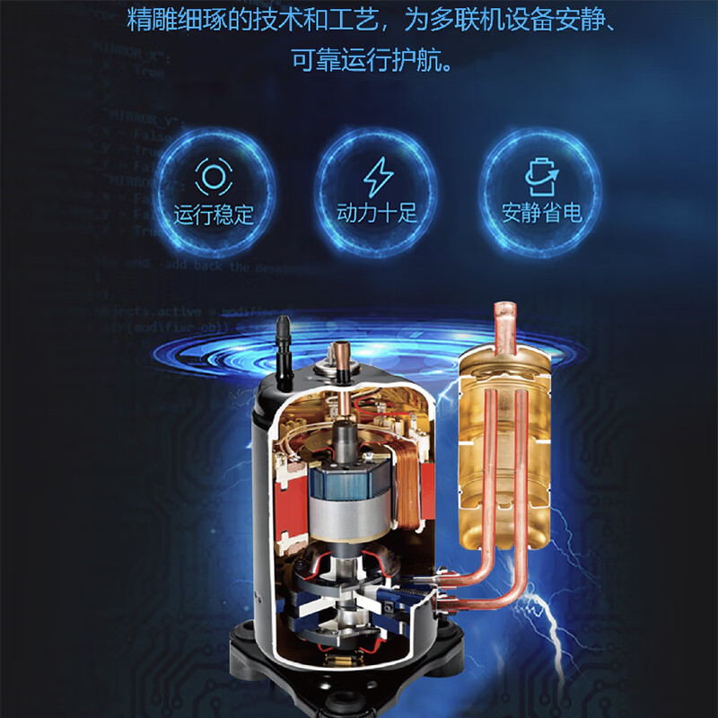 Chigo central air conditioning small multi-unit one to two three HP DC variable frequency heating and cooling multi-unit drag air duct New level one to multiple embedded hidden air duct type 12 HP Second level energy efficiency one to ten Consulting and matching Mitsubishi compressor