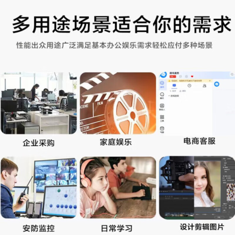 Dell Lenovo desktop computer i3/i5/i7 independent display business office design PS CAD video editing assembly home second-hand desktop complete set configuration five Core I5 fourth generation 16G 628G dual hard drive single host (comes with mouse + mouse pad) 90% new