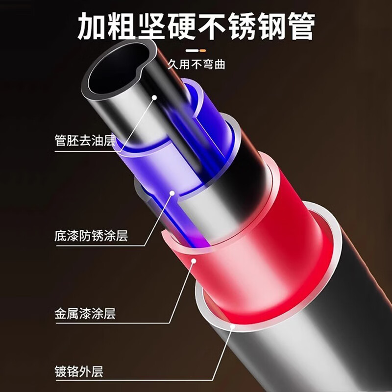 REXL high school entrance examination students pull-up indoor high school entrance examination horizontal bar adult home punch-free children's bar training fitness equipment high school entrance examination special horizontal bar adjustable 65-100cm