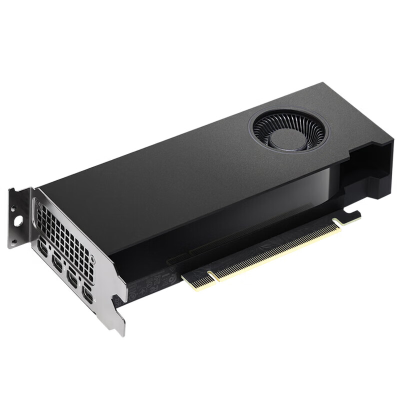 NVIDIA RTX4000 SFF Ada 20GB GDDR6 professional graphics card, half-height dual-slot design/4 Mini DP interface, industrial packaging
