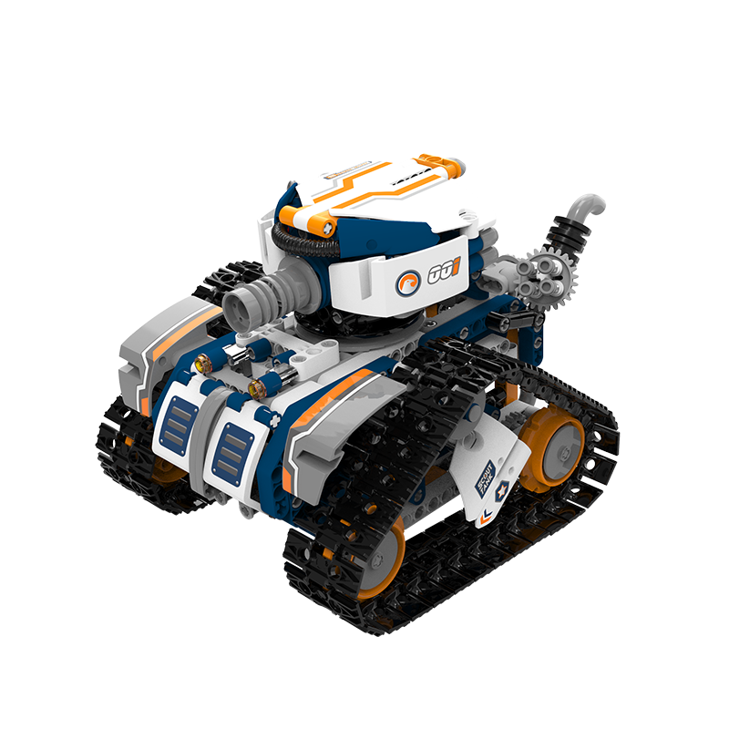 UBTECH Children's Early Education Educational Enlightenment Remote Control Electric Toy Steam Learning Programming Building Blocks Science Experiment Set AI Programming Robot-Reconnaissance Tank-Sports Edition