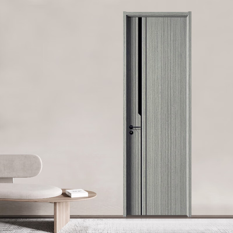 Indoor wooden door package installation, environmentally friendly solid wood composite door, white bedroom door, carbon crystal door, whole house set door, light luxury minimalist carbon fiber door, PET paint-free room door, technological wood molded model, free shipping package installation, standard tooling, honeycomb filling + step cover + free conventional locks