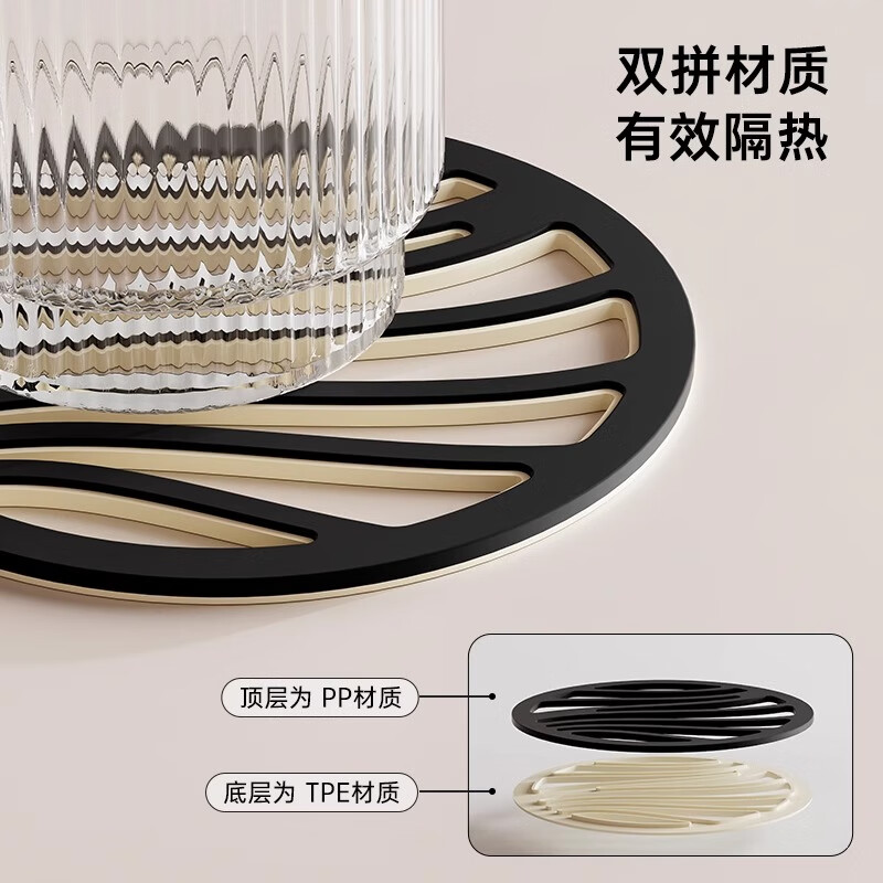 Home Story (KATEI STORY) Japanese insulation mat, dining table anti-scalding mat, light luxury and high-end household bowl mat, pot mat, plate mat, coaster, high temperature resistant placemat